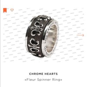 Chrome Hearts spinner fluer ring